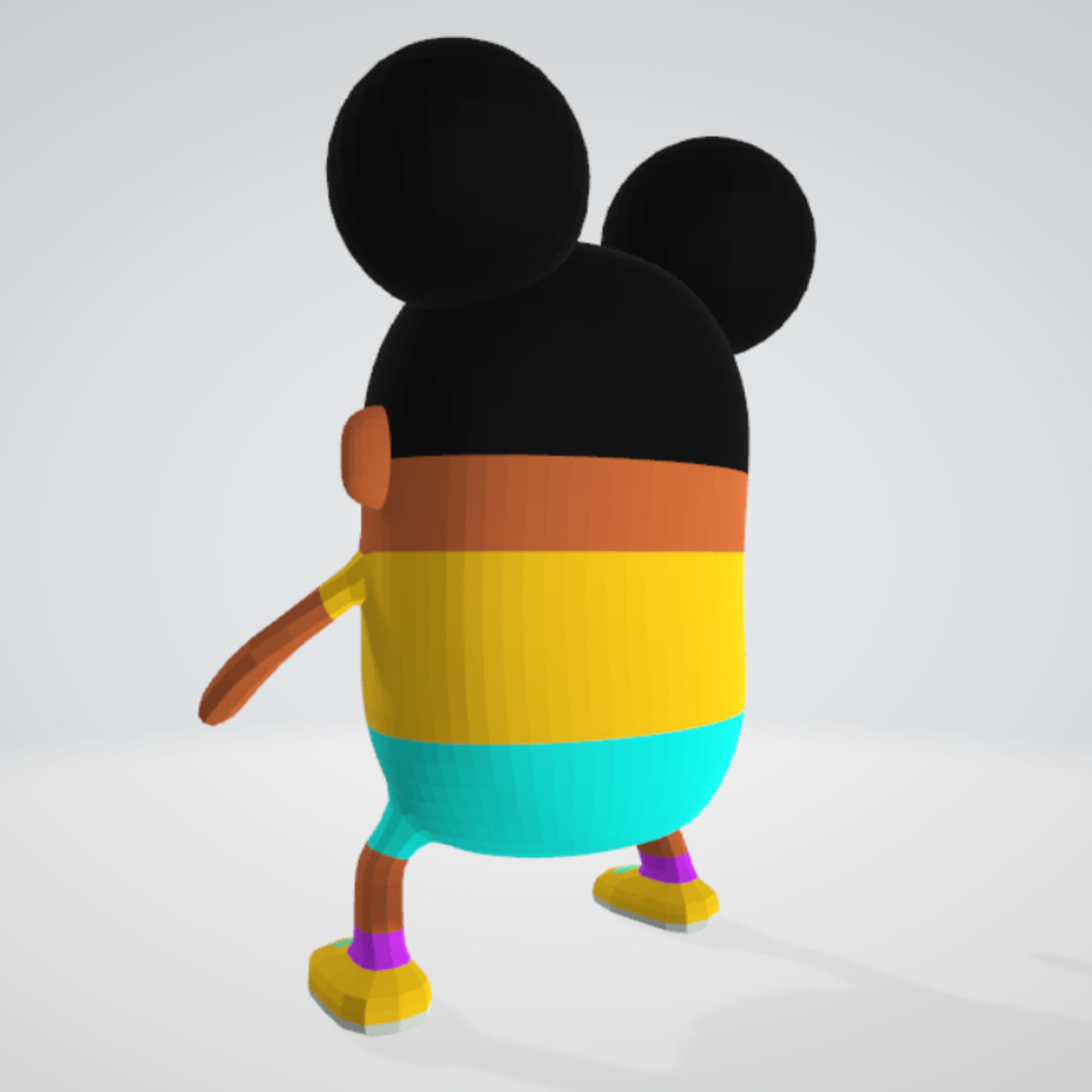 Amanda the Adventurer RIGGED Low-poly 3D model_6