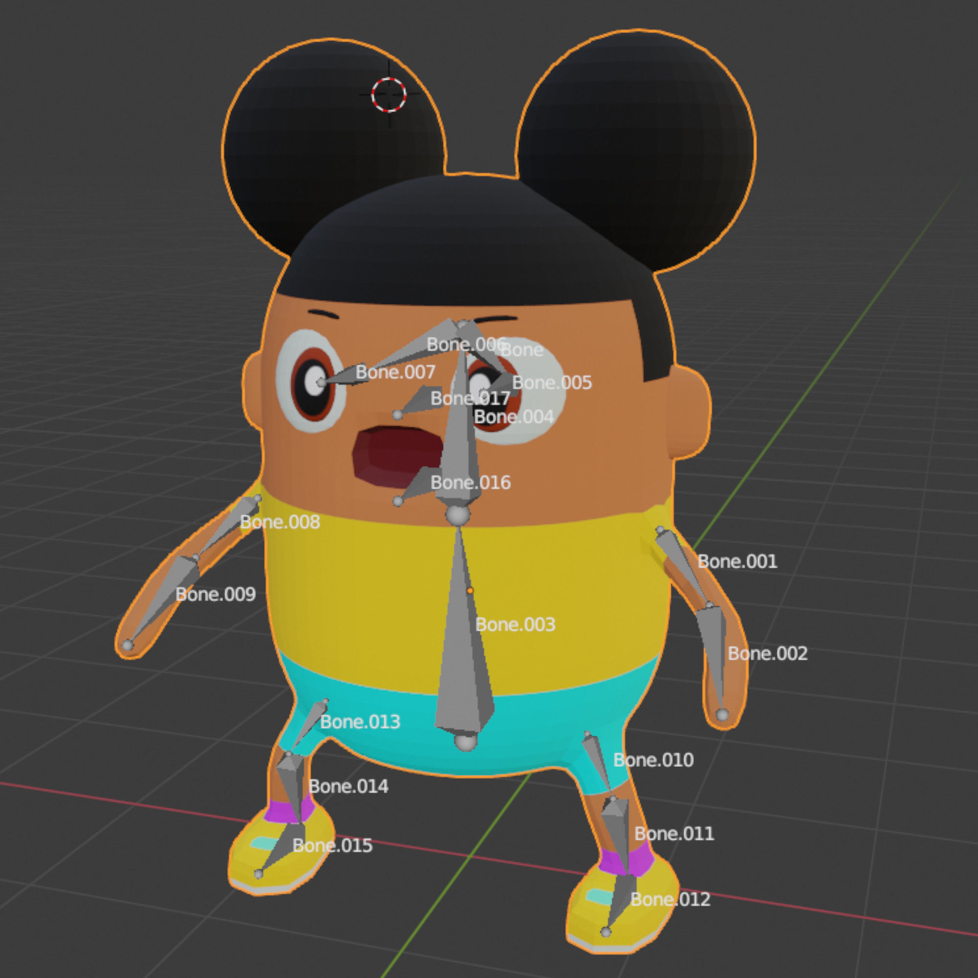 Amanda the Adventurer RIGGED Low-poly 3D model_2