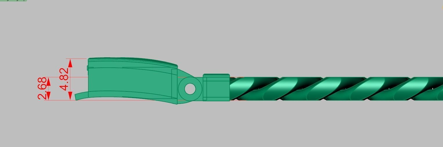 Bracelet model 3D printable model 0030-13 3D print model_21