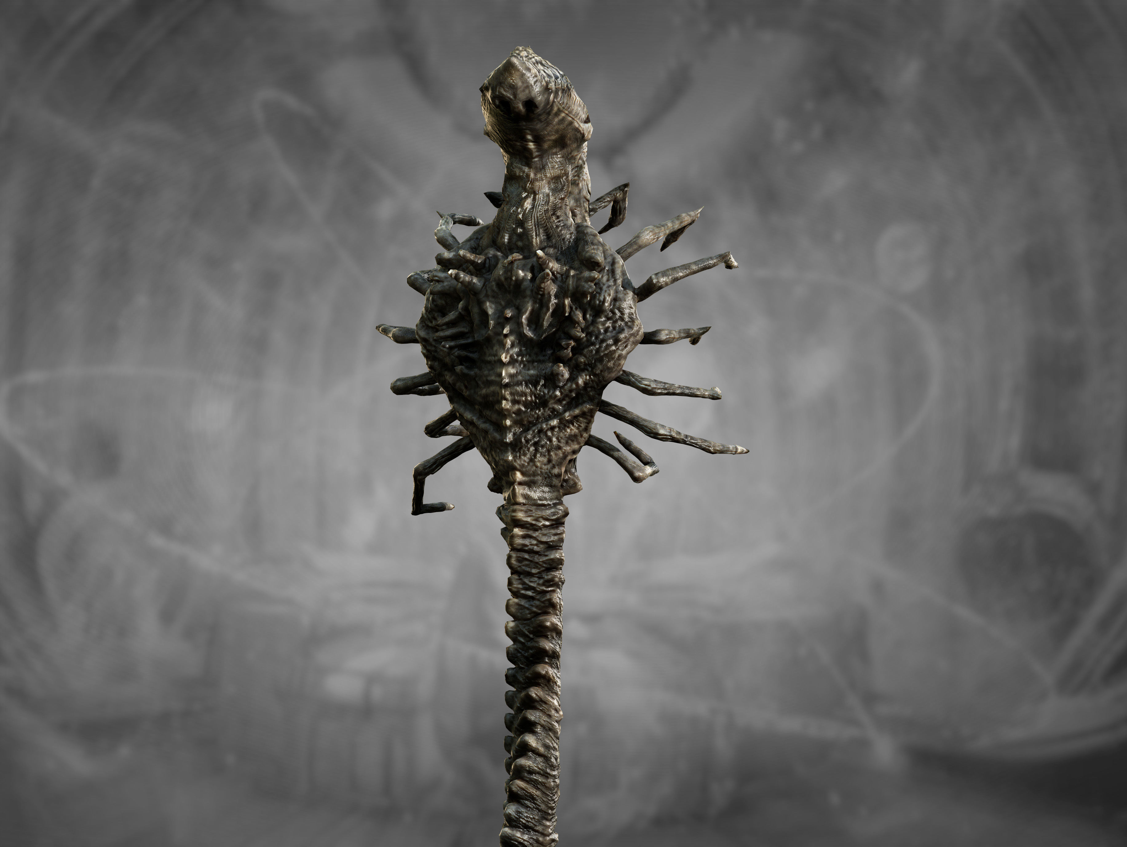 Xenomorph Snake Low-poly 3D model_6