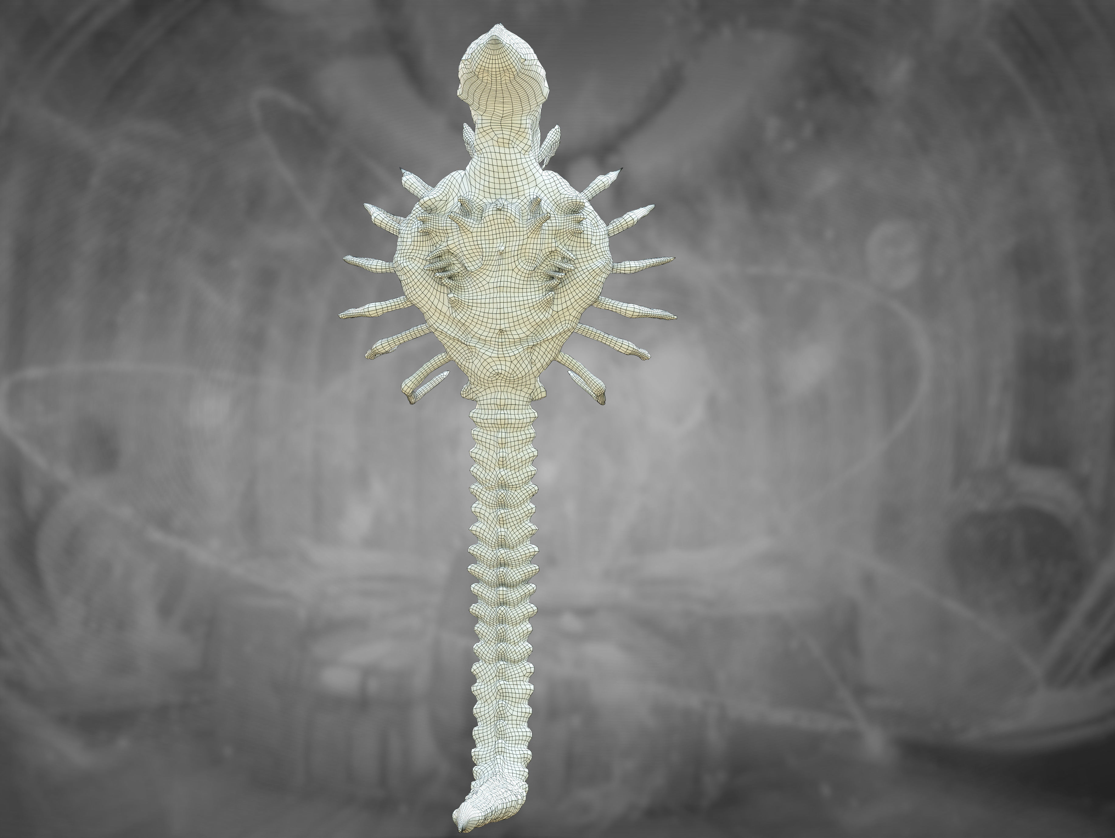 Xenomorph Snake Low-poly 3D model_18