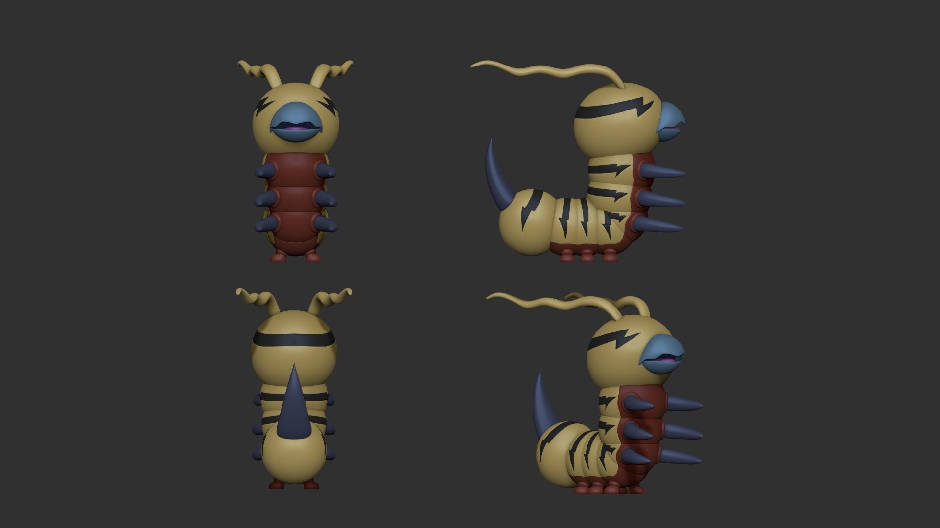 Kunemon - Digimon 3D print model_1