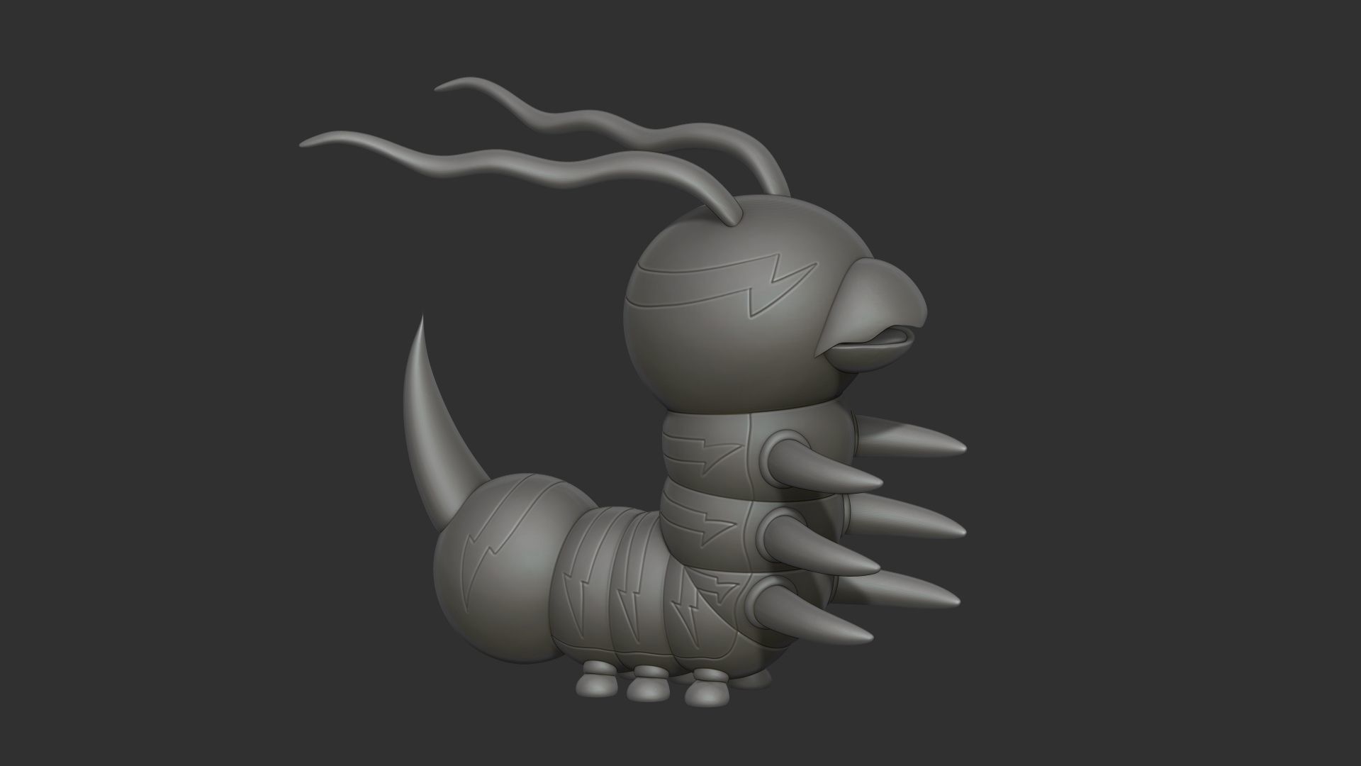 Kunemon - Digimon 3D print model_2