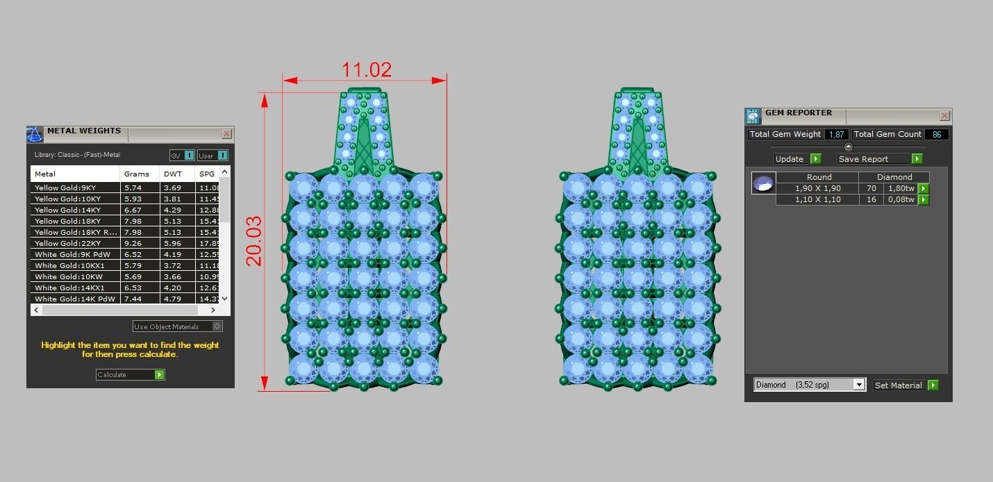 Earring model 0345 3D printable model 3D print model_12