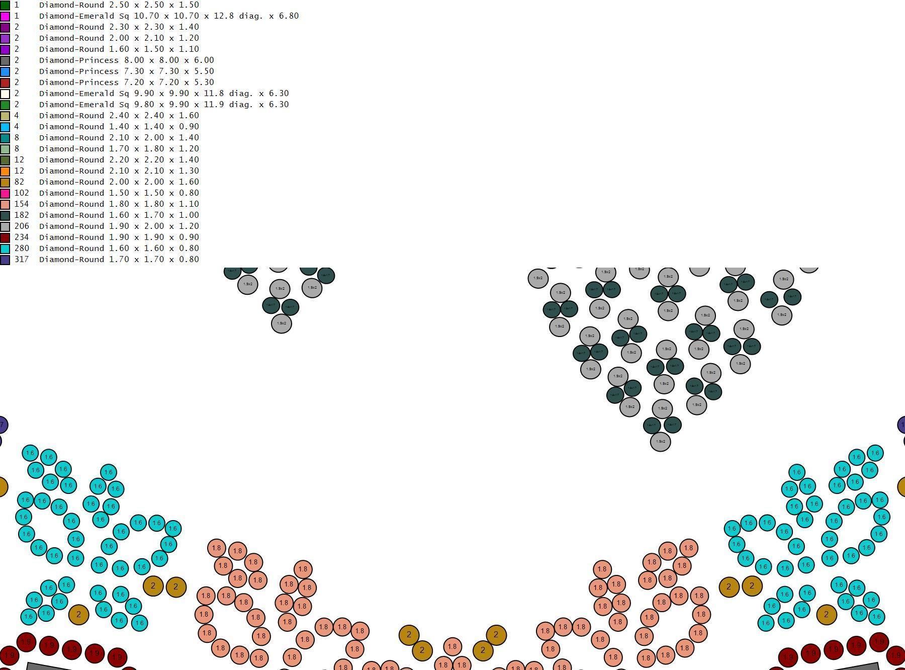 emerald green diamond necklace 3d Print Model 3D print model_17