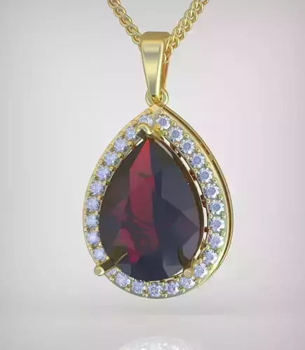 Pendant model 3D 0255 printable model8