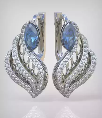 Earring model 0346 3D printable model12