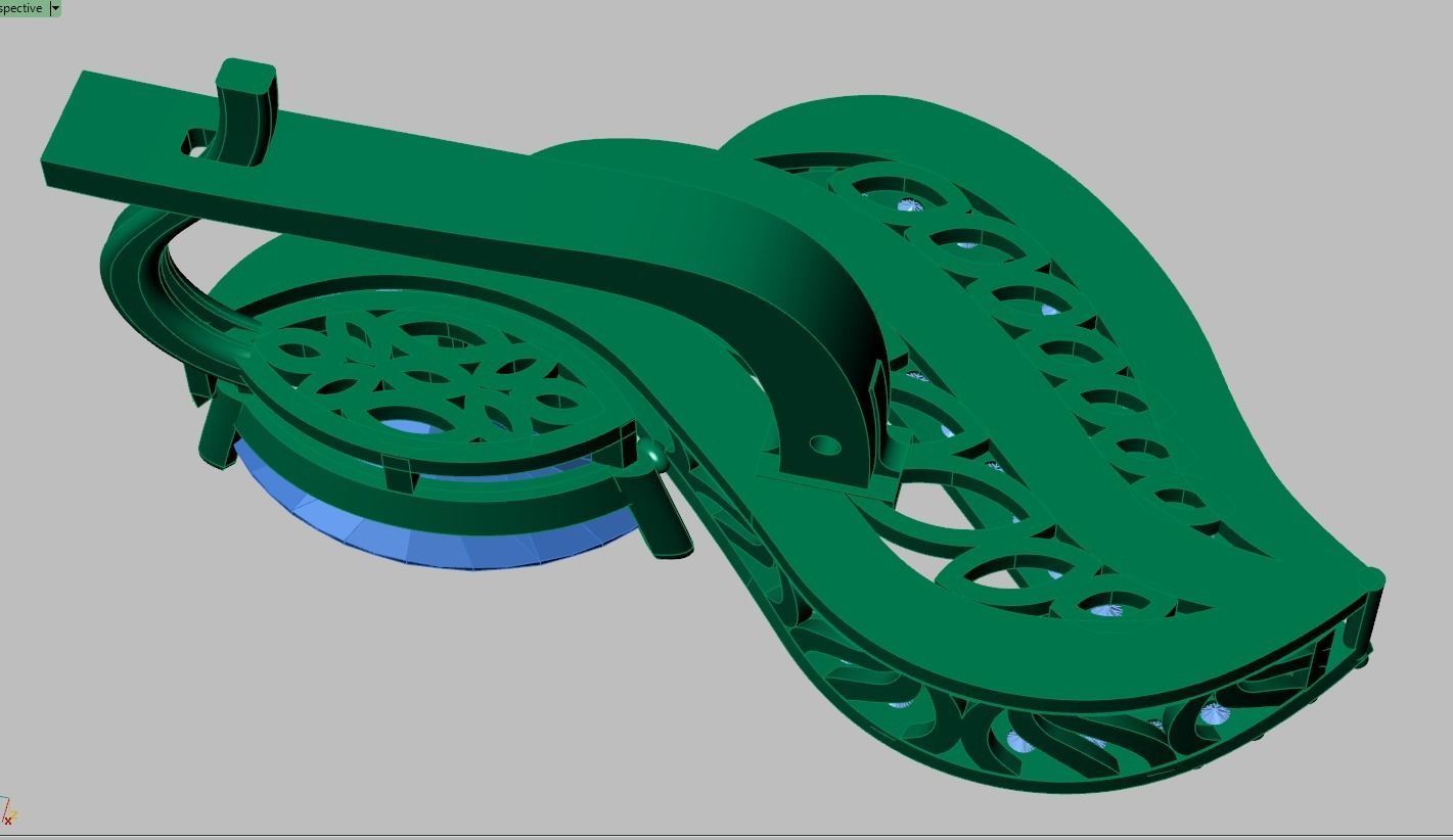 Earring model 0346 3D printable model12 3D print model_10