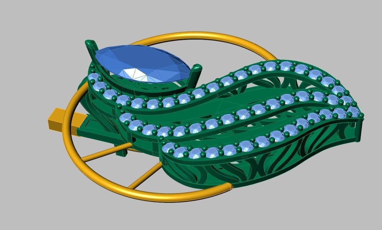 Earring model 0346 3D printable model12 3D print model_13