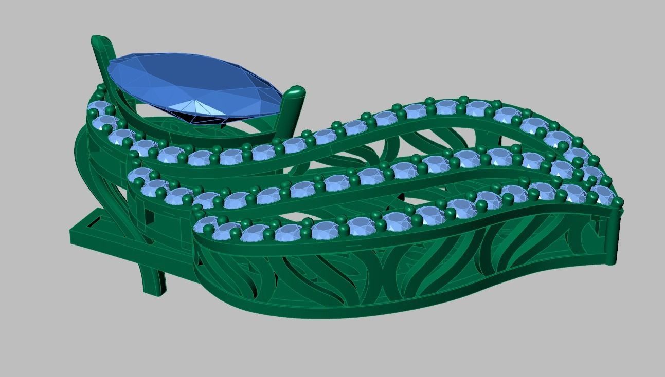 Earring model 0346 3D printable model12 3D print model_9