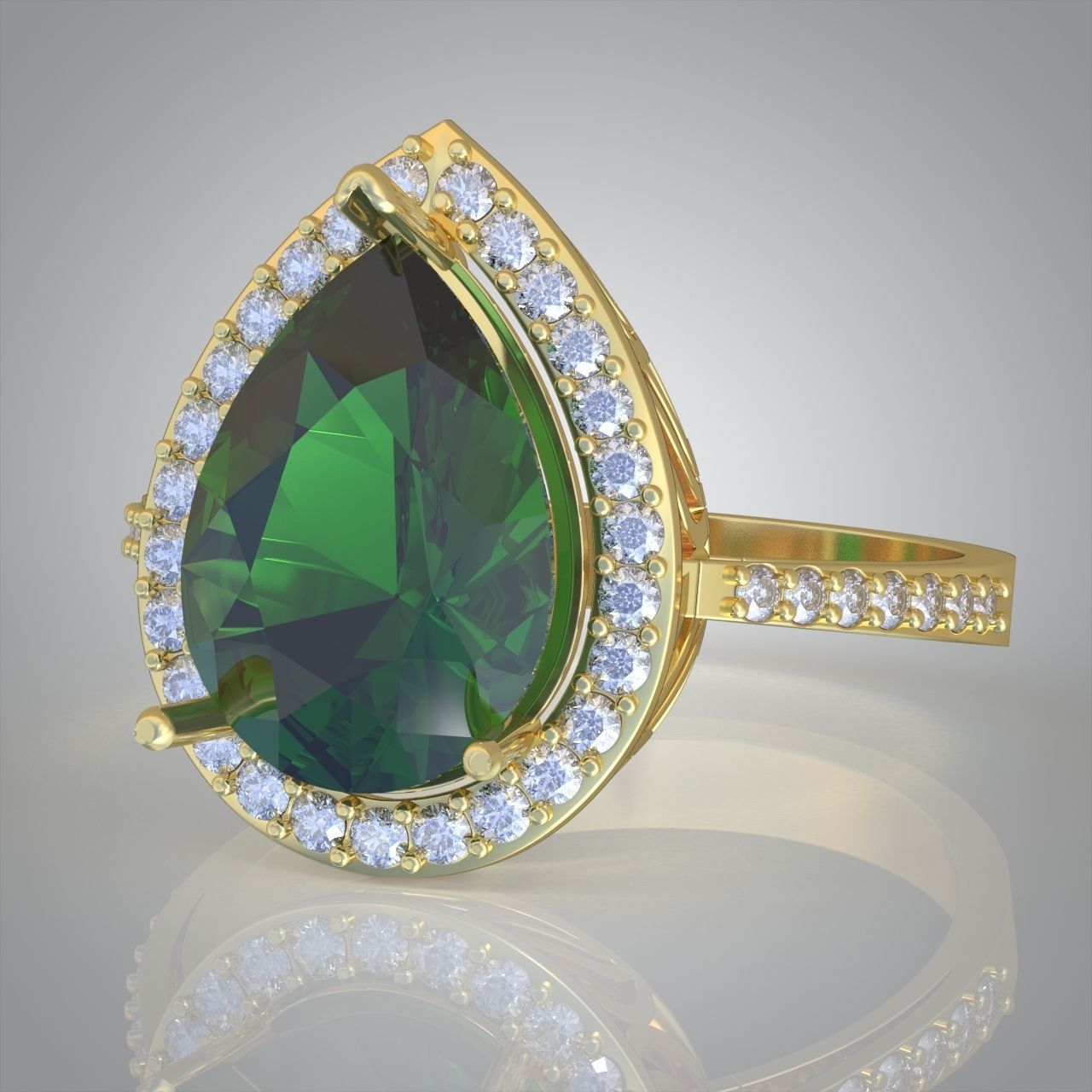 Diamond ring 0585 3D printable model15 3D print model_8