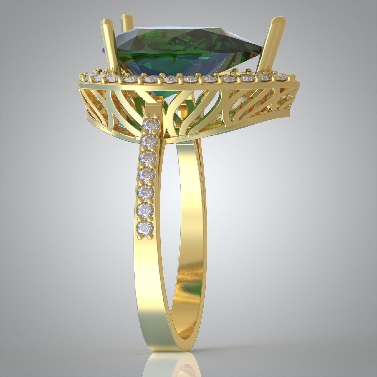 Diamond ring 0585 3D printable model15 3D print model_5