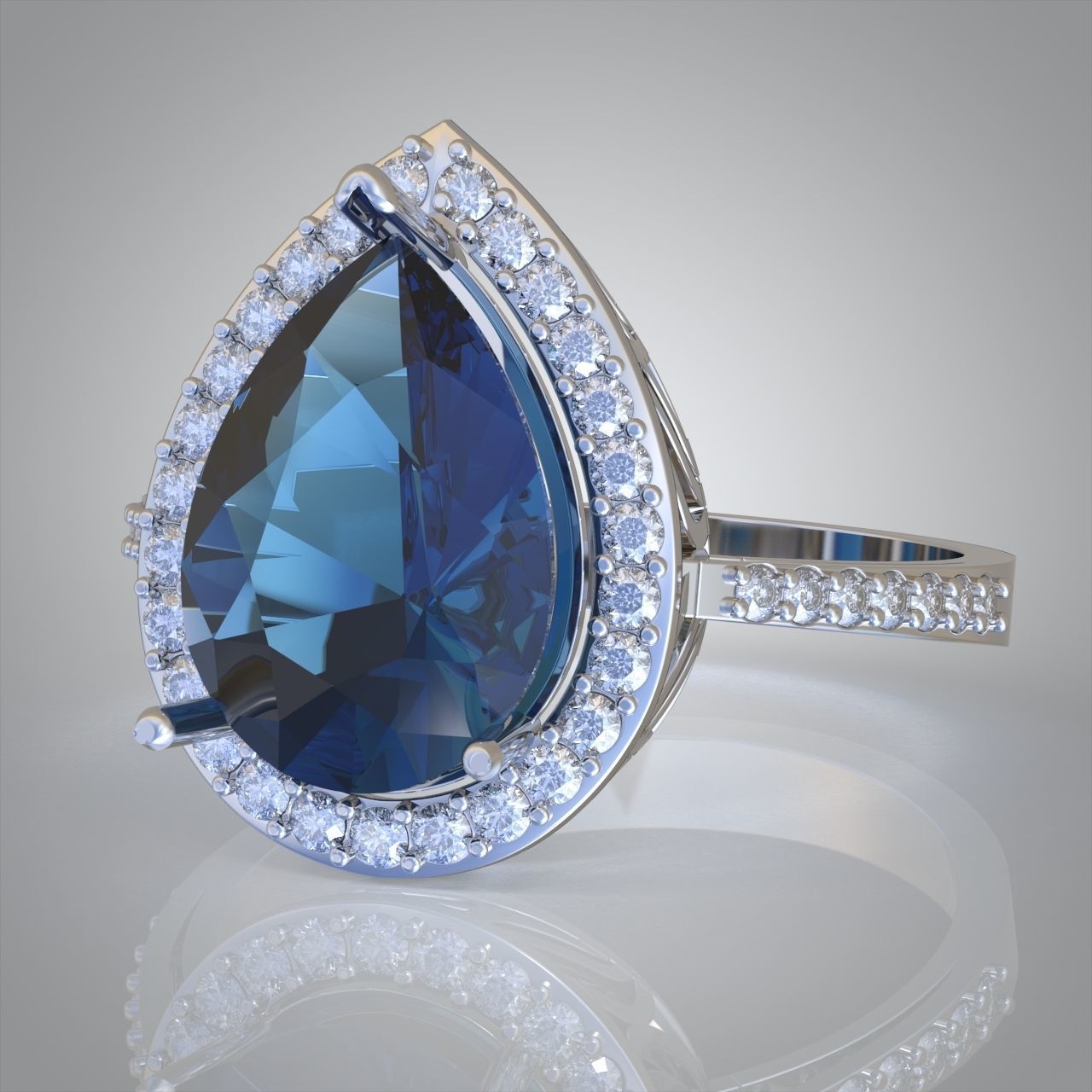 Diamond ring 0585 3D printable model15 3D print model_7