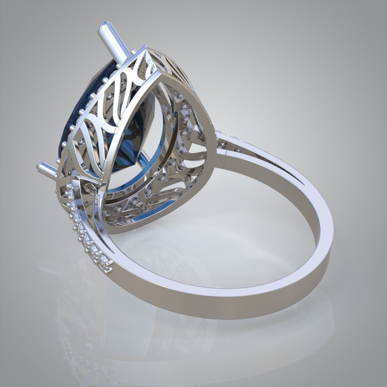 Diamond ring 0585 3D printable model15 3D print model_11