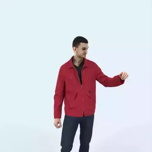 Lucky 12K Couple Casual Man Low-poly 3D model