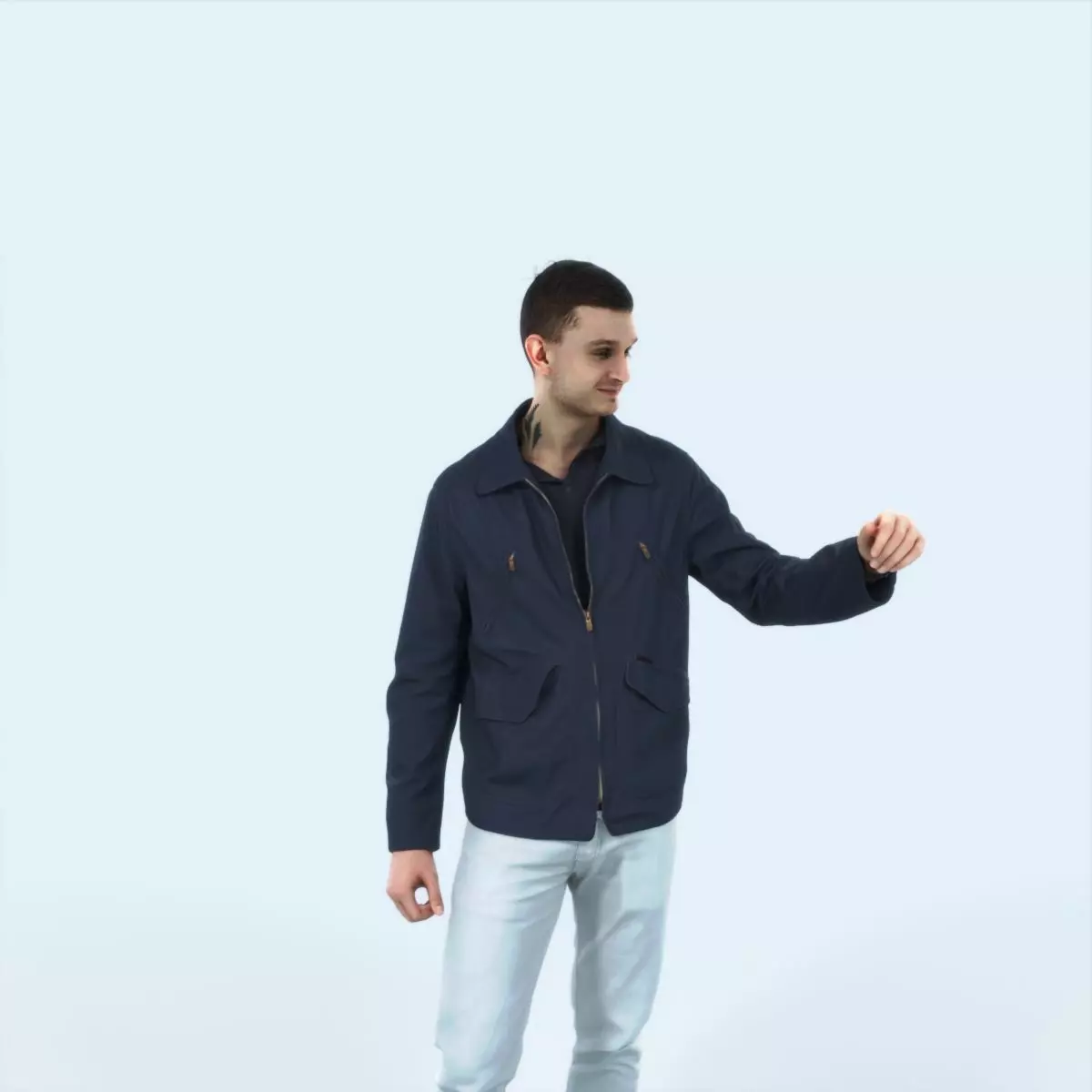 Lucky 12J Couple Casual Man Low-poly 3D model_0