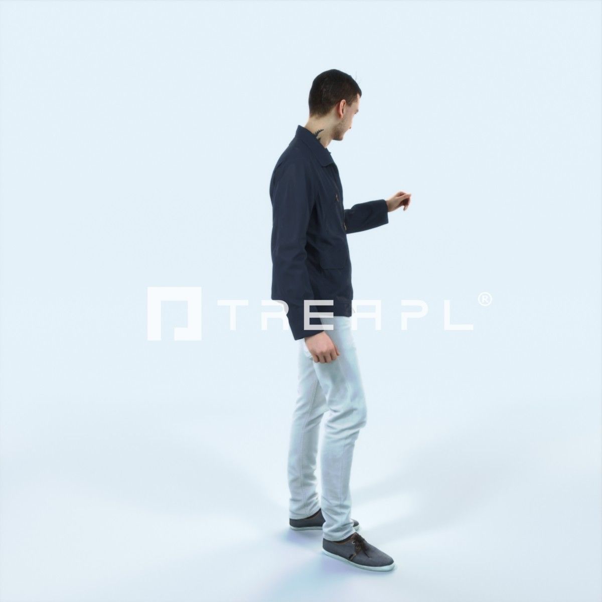 Lucky 12J Couple Casual Man Low-poly 3D model_2