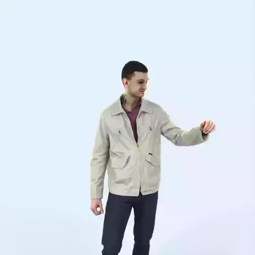 Lucky 12H Couple Casual Man Low-poly 3D model