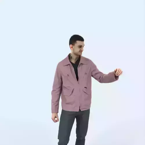 Lucky 12G Couple Casual Man Low-poly 3D model