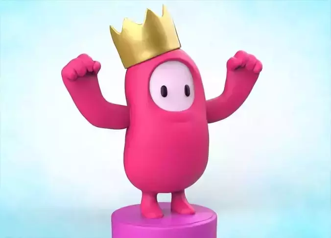  Fall Guys x 2 Fan Art 3D Model Figure - 1 part 3D print model