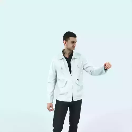 Lucky 12D Couple Casual Man Low-poly 3D model