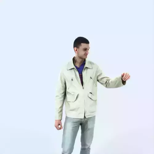 Lucky 12A Couple Casual Man Low-poly 3D model