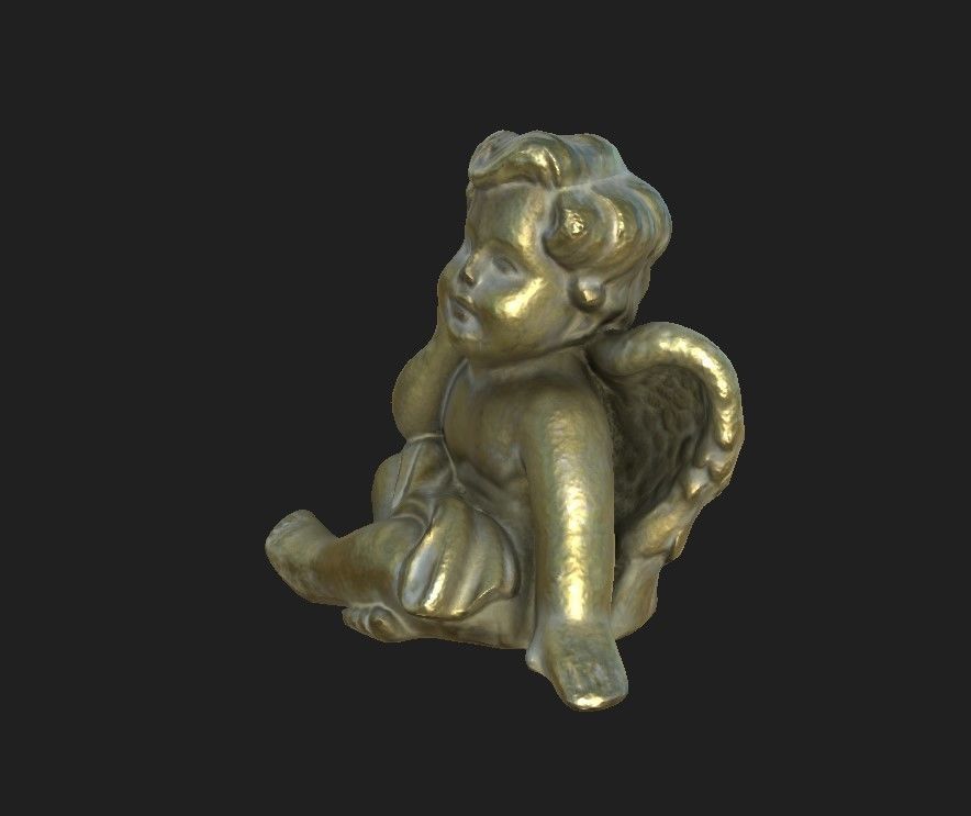 Angel statue  3D model_4