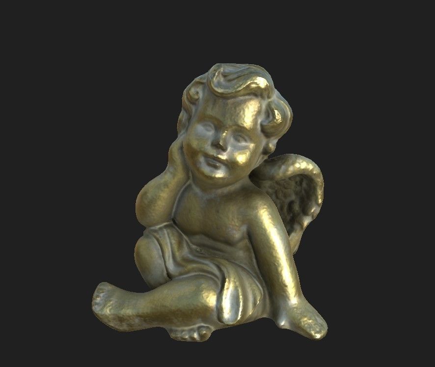 Angel statue  3D model_1