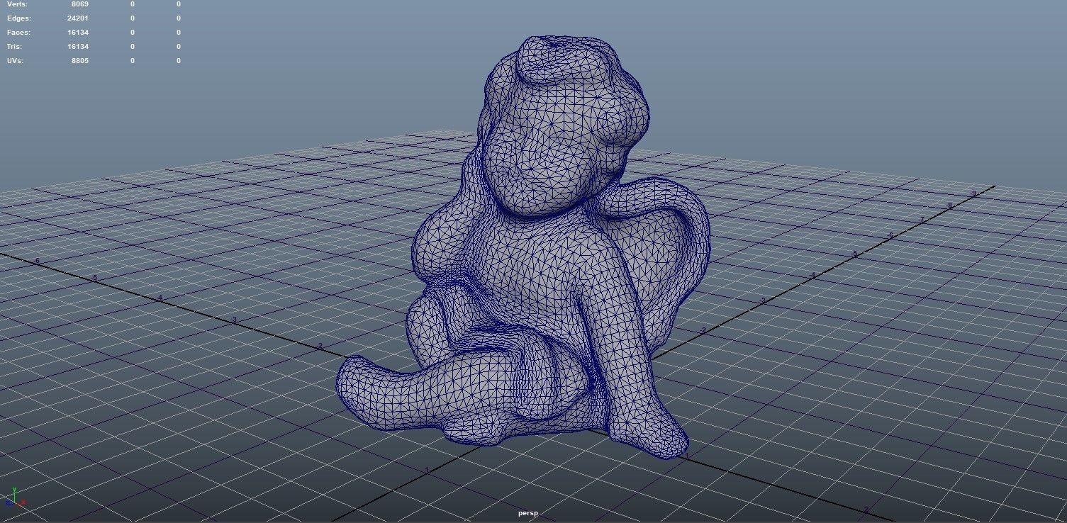 Angel statue  3D model_6