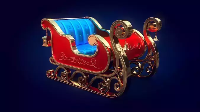 Christmas Sleigh 3D model