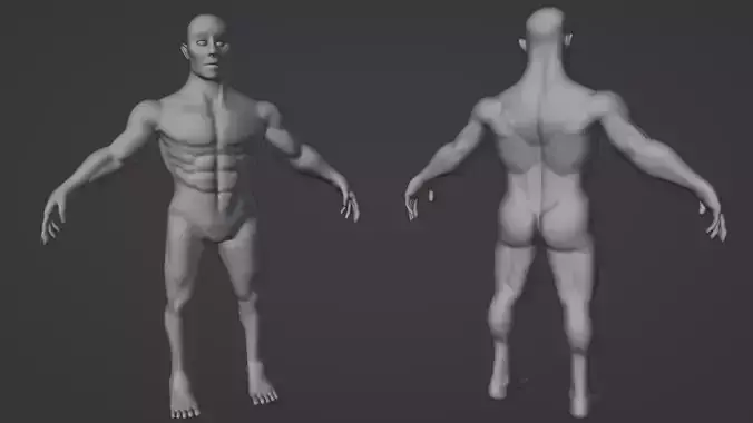 Male Stylized Superhero Basemesh