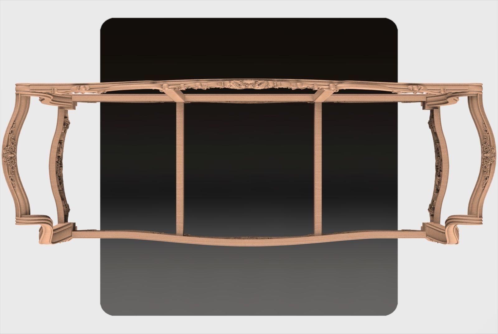  Carved Canape ornament for cnc 03 3D model_5