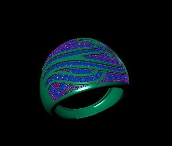 Rings 3D print model_2