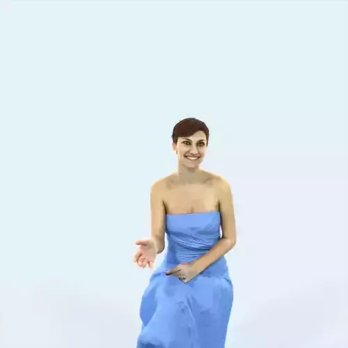 Luna 20J Explaining Sitting Event Elegant Woman