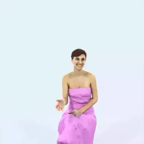 Luna 20F Explaining Sitting Event Elegant Woman