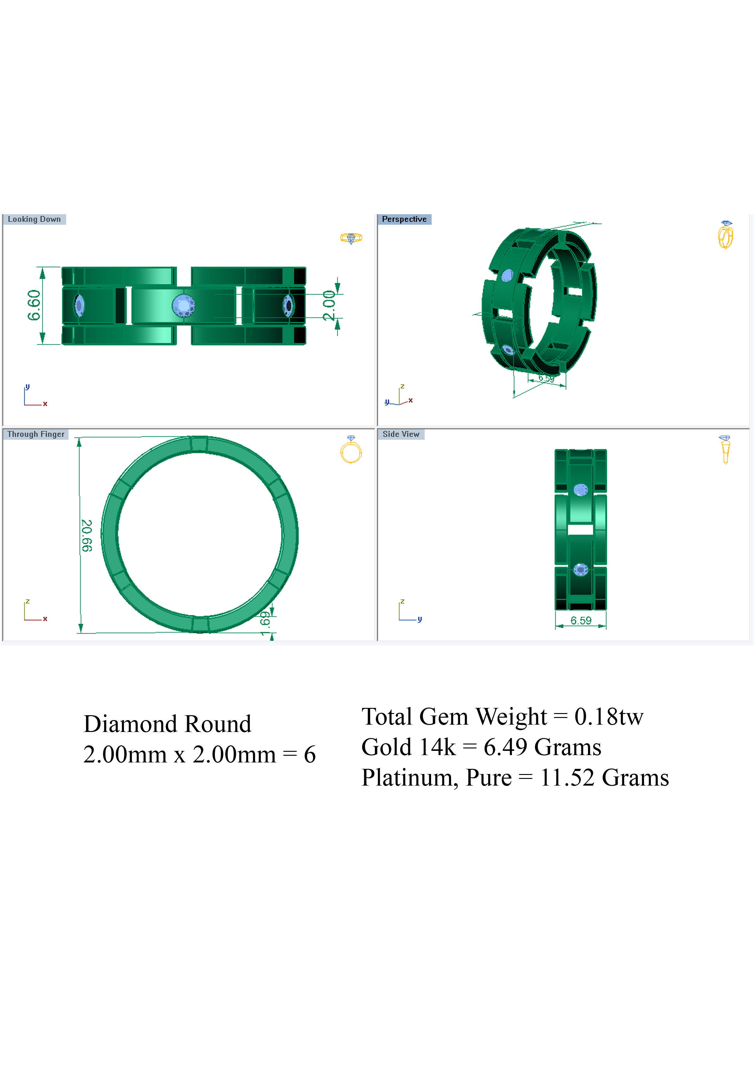 Wedding Band 3D print model_6