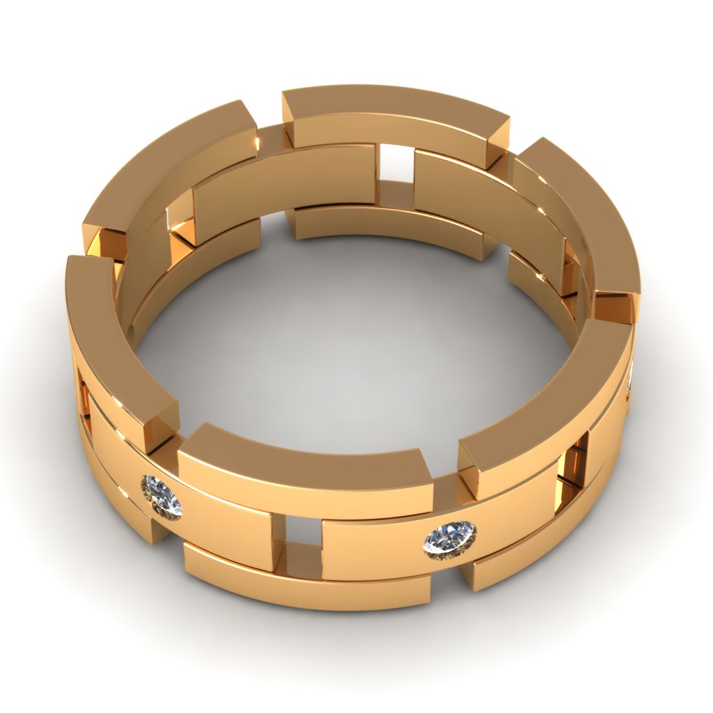 Wedding Band 3D print model_4