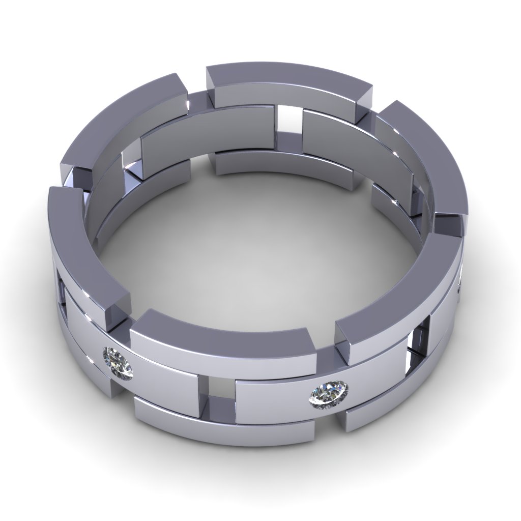 Wedding Band 3D print model_5