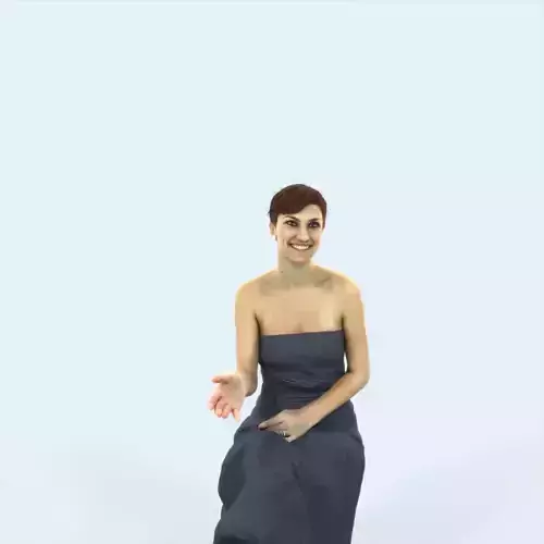 Luna 20C Explaining Sitting Event Elegant Woman