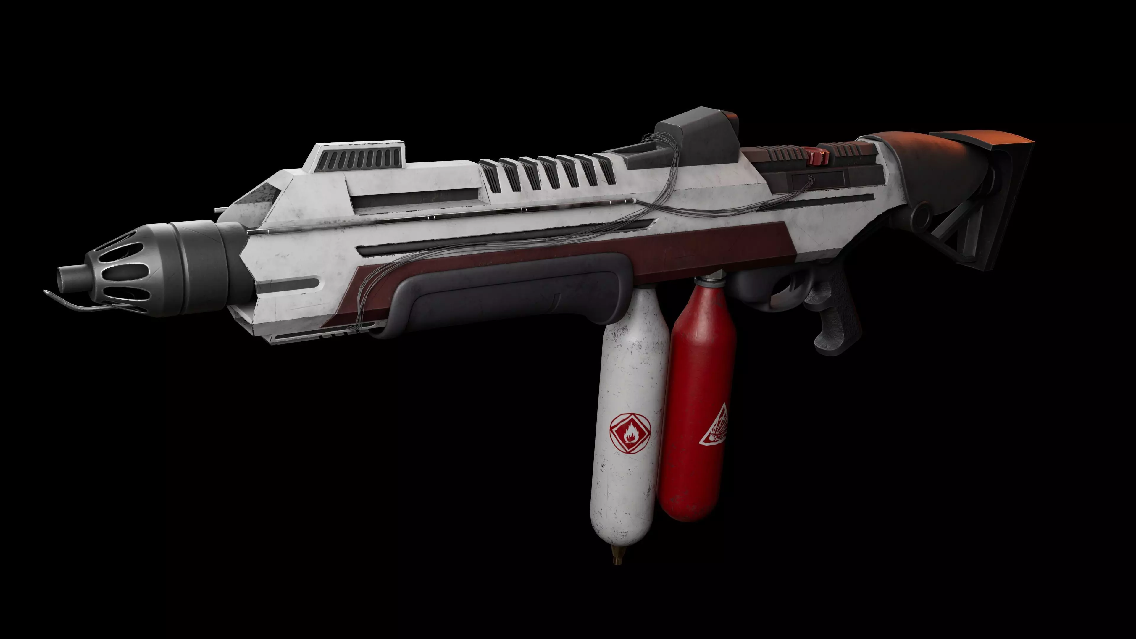 Sci-Fi Flamethrower 3D model_0