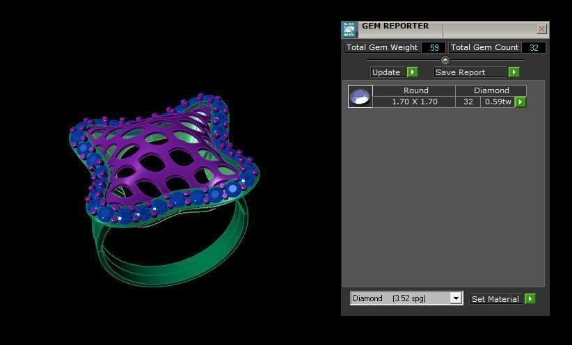 Rings 3D print model_3