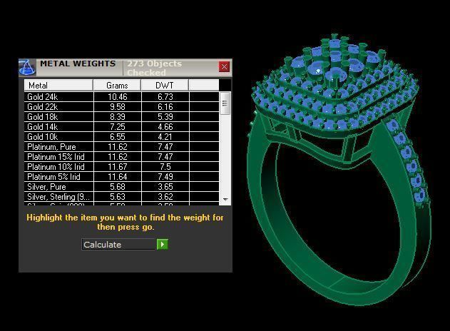 daimond ring 3D print model_12