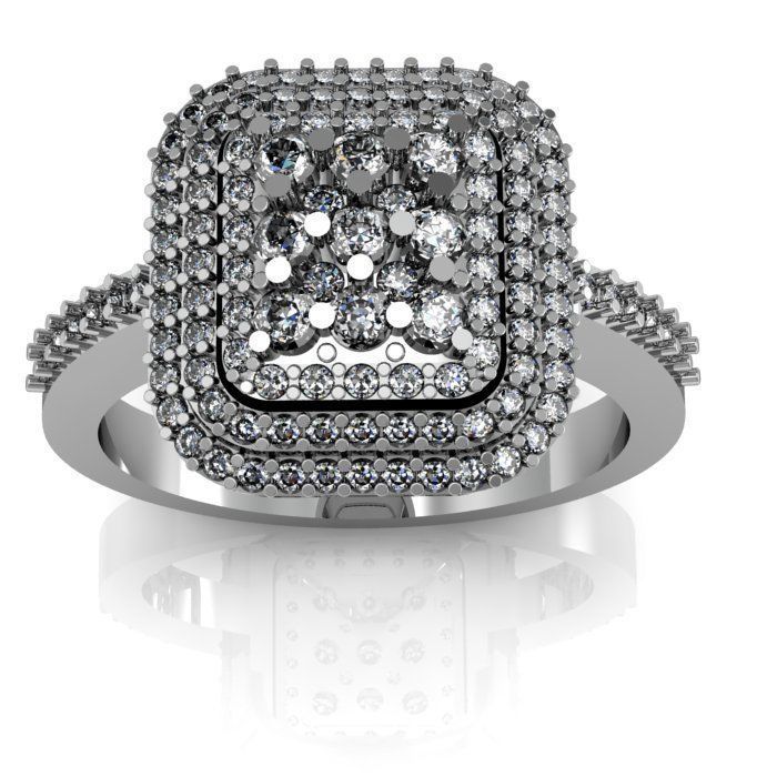 daimond ring 3D print model_3