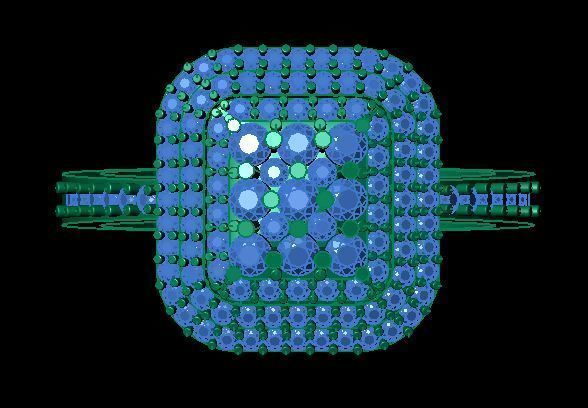 daimond ring 3D print model_7