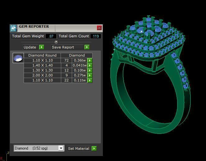 daimond ring 3D print model_13
