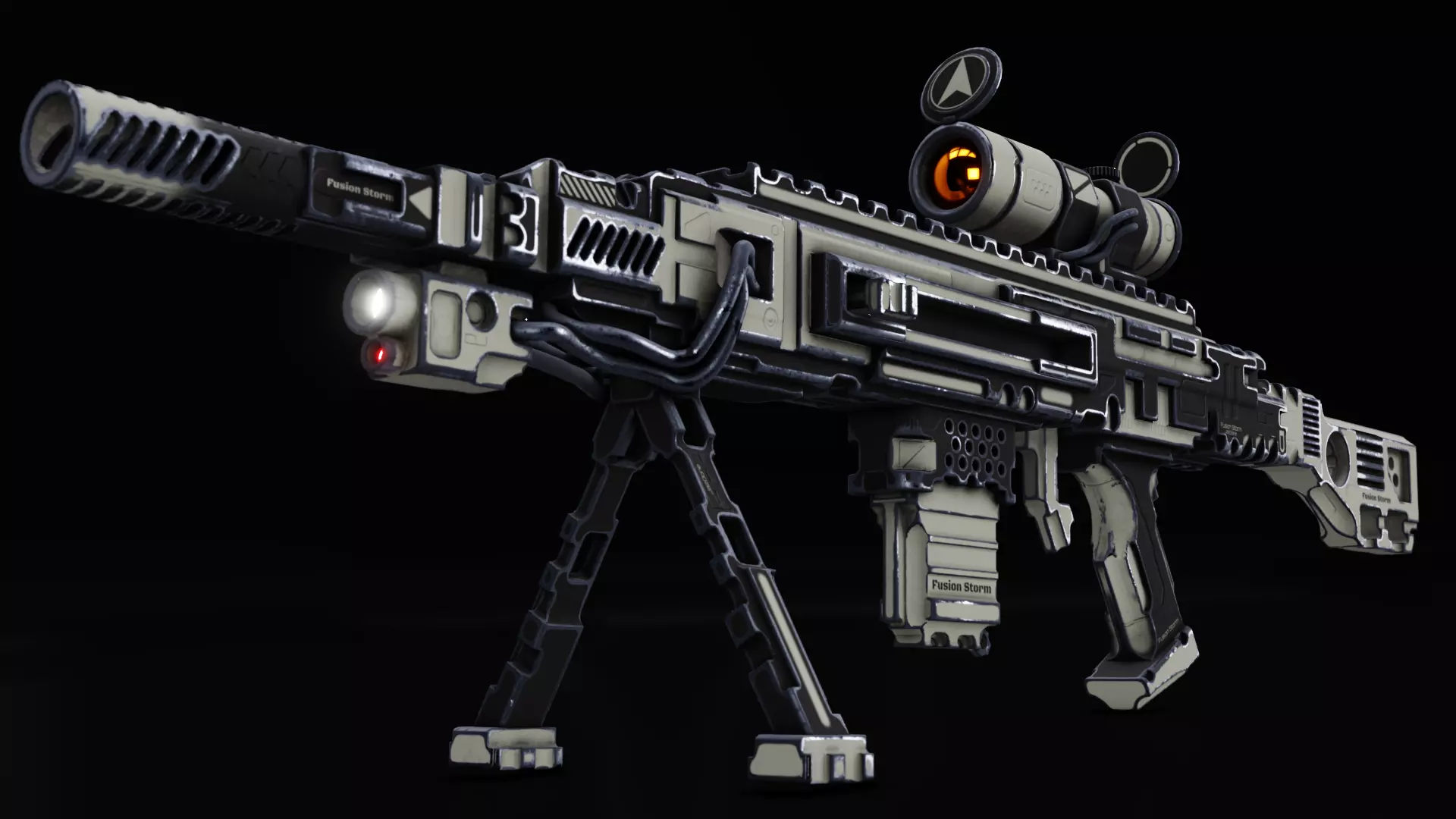 Sci-fi Gun Free 3D model