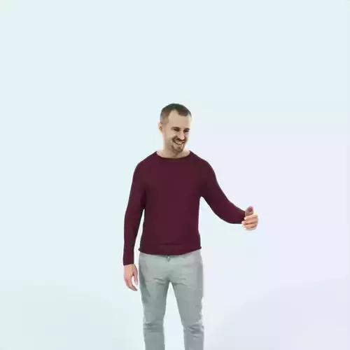 Master 17J Couple Listening Casual Man