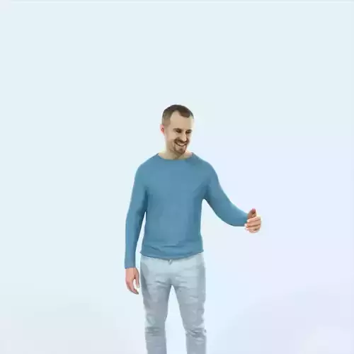 Master 17G Couple Listening Casual Man