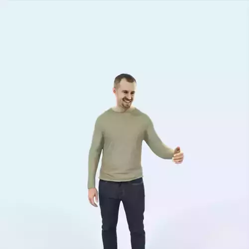 Master 17F Couple Listening Casual Man