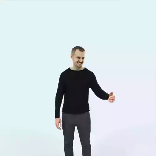 Master 17D Couple Listening Casual Man